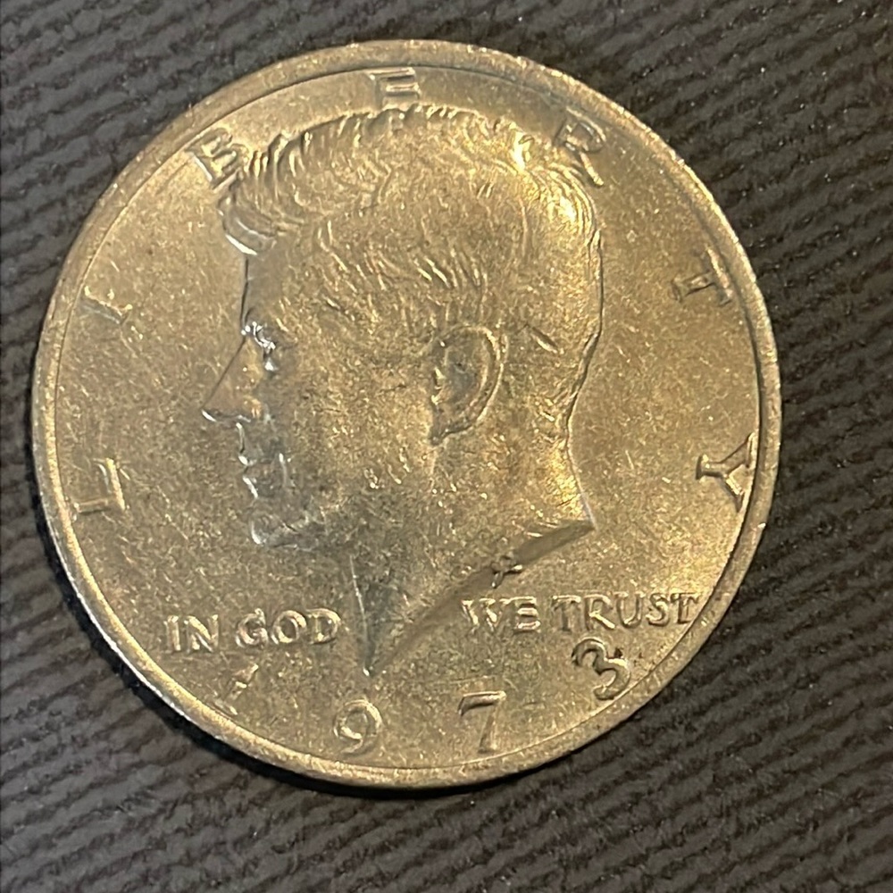 Half dollar coin 1973